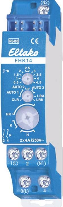 Actual product image Eltako FHK14 RS485 switching actuator top-hat rail Switching capacity (max.) 1000 W (Switch actuator)