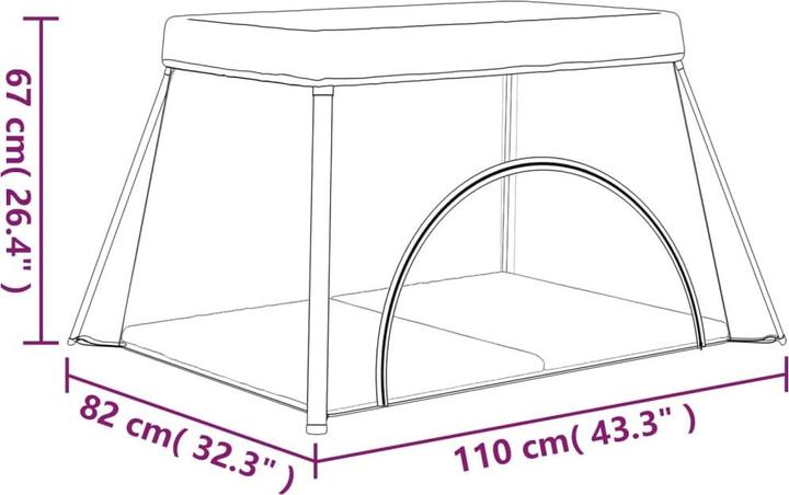 Produktbild VidaXL Kimble (110 cm, 82 cm)