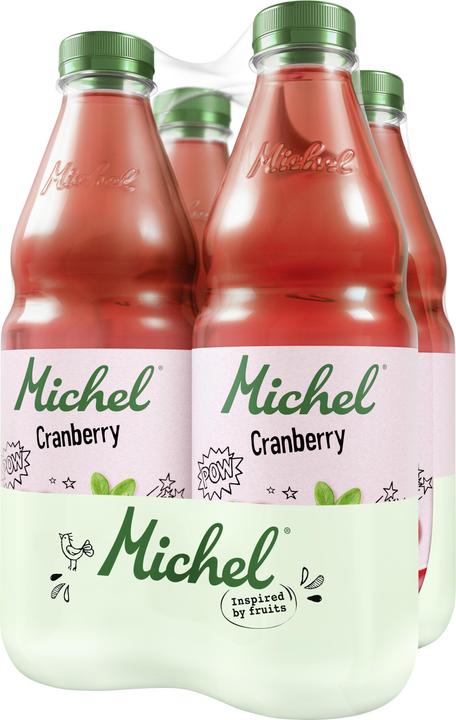 Actual product image Michel Cranberry 4x100cl PET