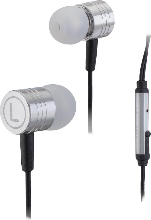 Peter Jäckel IN-EAR Headphone Silver mit 3.5mm Klinkenanschluss (Kabelgebunden)