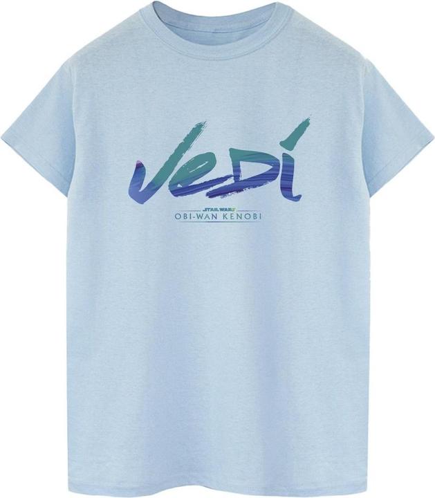 Immagine prodotto Star Wars Obi-Wan Kenobi Jedi Painted Font Maglietta Ampia Donna (S)