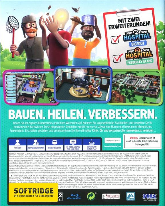 Produktbild Sega Two Point Hospital (PS4, EN)