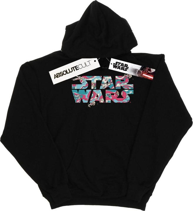 Image du produit Star Wars - Sweat à capuche WAVY SHIP LOGO - Fille (140, 146)