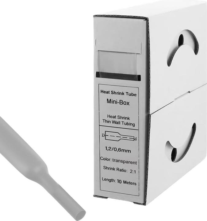 Produktbild Offgridtec Schrumpfschlauch transparent 1,2mm > 0,6mm 10m