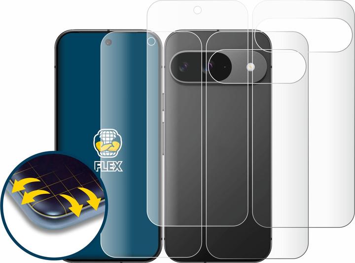 Actual product image BROTECT Fullscreen Protective Film Screen Protector Film Clear Transparent (2 Piece, Google Pixel 9)