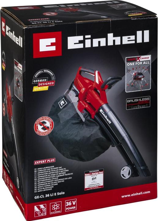 Actual product image Einhell GE-CL 36 Li E Solo (Rechargeable battery operated, Vacuum cleaners & blowers, Leaf blower, Leaf vacuums)