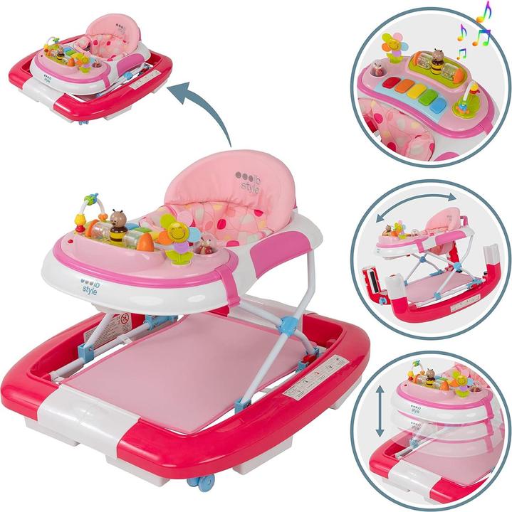 Produktbild IB-Style 5in1 Lauflernwagen "Little World" mit Schaukelfunktion, Licht & Melodie