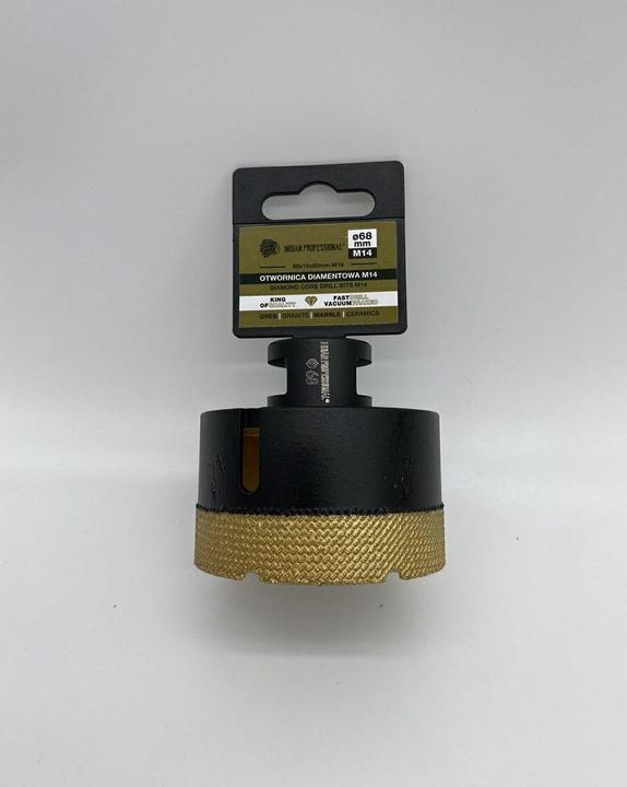 Actual product image Indian Professional Korona Diamentowa M14 68mm Wiercenie Na Sucho / (68 millimetres)