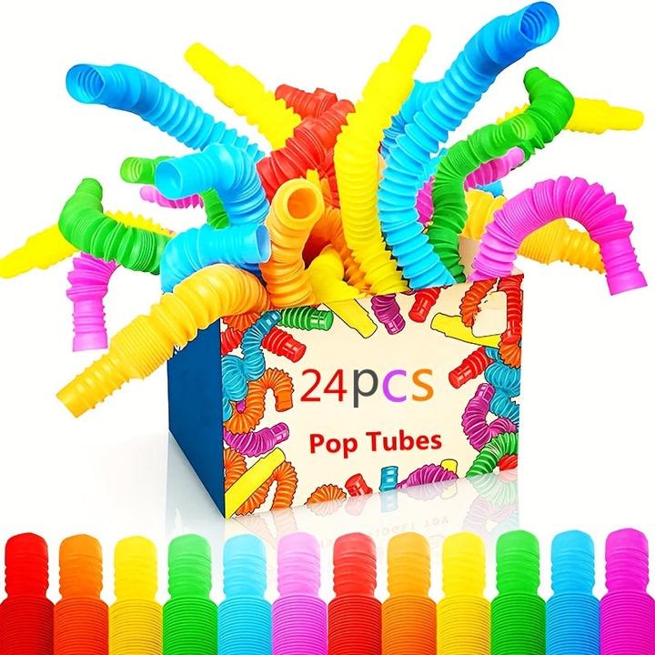 Activity Board 24pcs Jouets sensoriels populaires pour la motricité fine et l'apprentissage des enfants