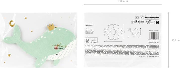 Produktbild Partydeco Napkins (20 x, 12 x 1 x 17 cm)