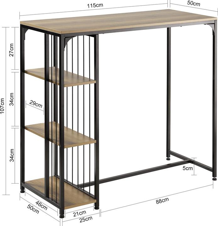 Immagine prodotto SoBuy FWT84-PF (115 x 107 x 50 cm)