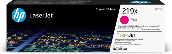 HP 219X Magenta Original LaserJet-Tonerkartusche mit hoher Reichweite, 2500 Seiten, Magenta, 1 Stück (M)