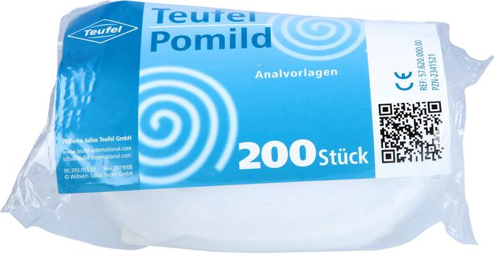 Teufel Pomild Analvorlagen Schutz für Haut und Wäsche, 200 St. Vorlagen (200 x)