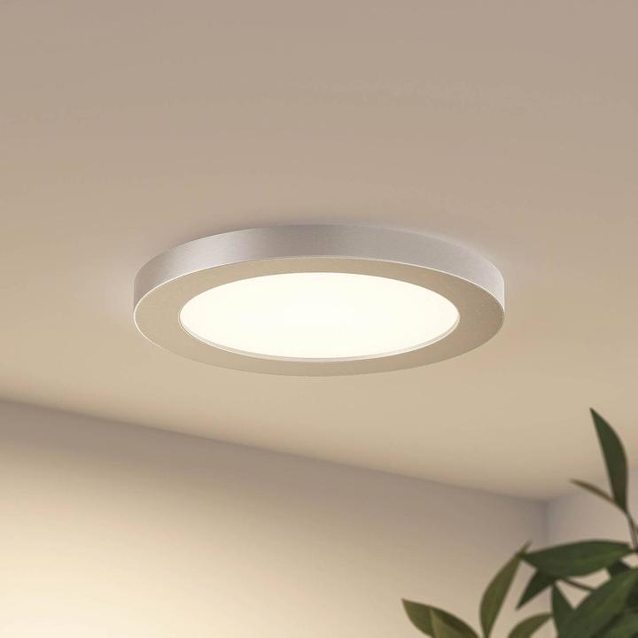 Actual product image Prios Aureka LED ceiling lamp, recessed, 22.5 cm (1500 lm, E12)