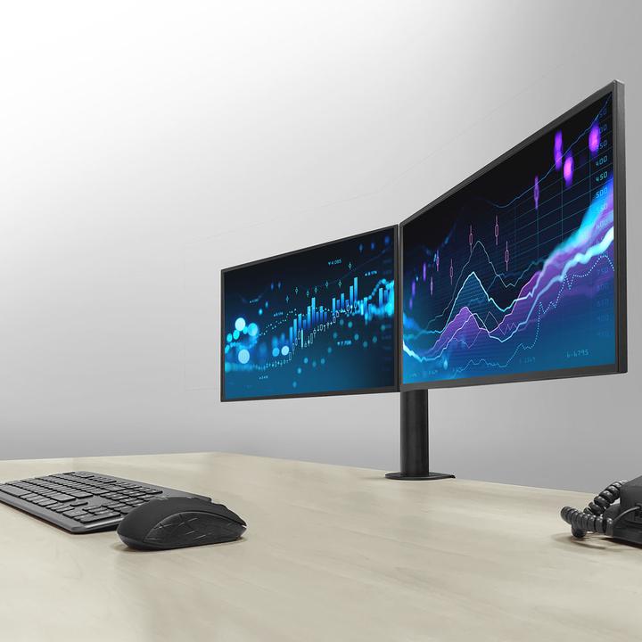 Produktbild Monitor Desk Mount, 2 screens up to 32ö and 12 kg (Tisch, 32")