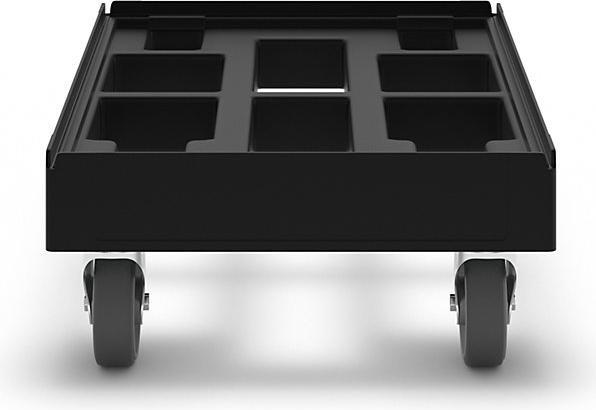 Actual product image eurokraft basic Transport dolly, black, made of recycled material, max. load 300 kg. (300 kg)