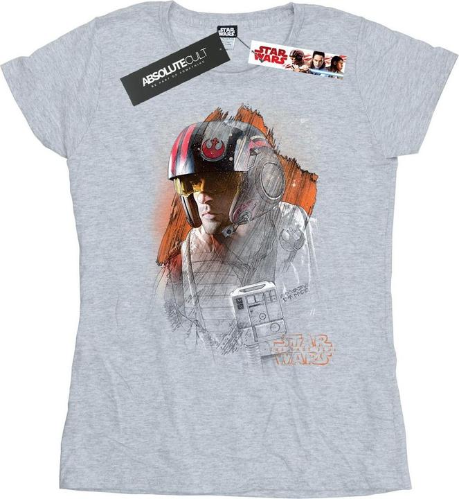 Image du produit Star Wars - T-shirt THE LAST JEDI POE DAMERON BRUSHED - Femme (M)