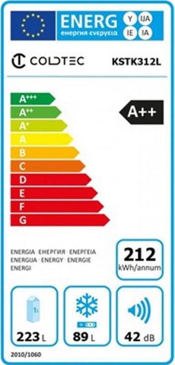 Energie-Label Coldtec by Kibernetik KSTK312L (315 l)
