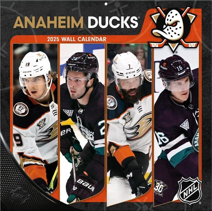 Produktbild NHL - Anaheim Ducks - 30.5 x 30.5 cm Team Wandkalender 2025 (30.5 x 30.5 cm, Französisch, Italienisch, Spanisch, Deutsch, Englisch)