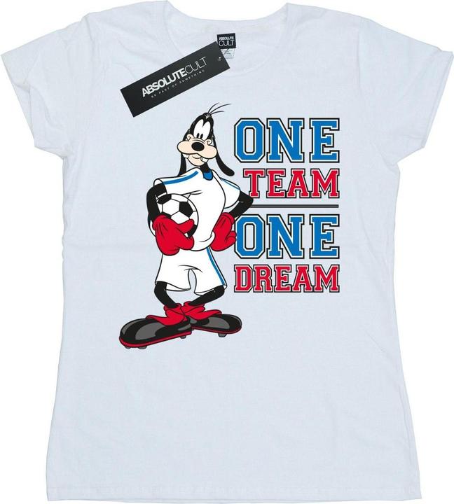 Immagine prodotto Disney Goofy One Team One Dream Maglietta Donna (M)