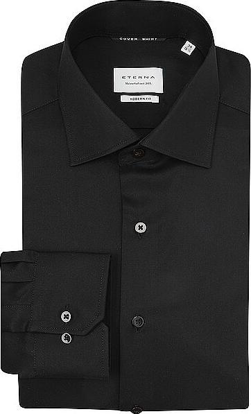 Eterna Men's shirt MODERN FIT long sleeve standard BLACK size 39 (39)