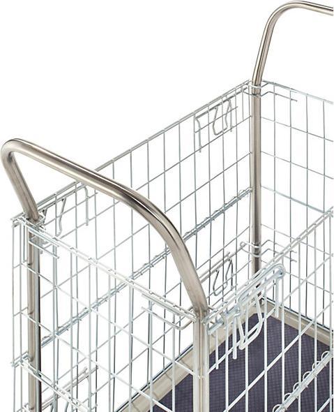 Actual product image kaiserkraft Grid trolley, galvanized side grids (220 kg)