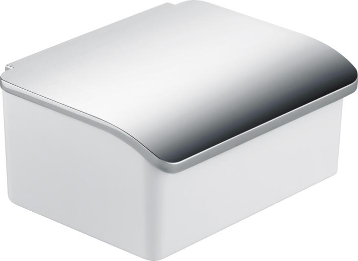 Actual product image Keuco Wet paper box Elegance 11667013000 porcelain white/chrome-plated