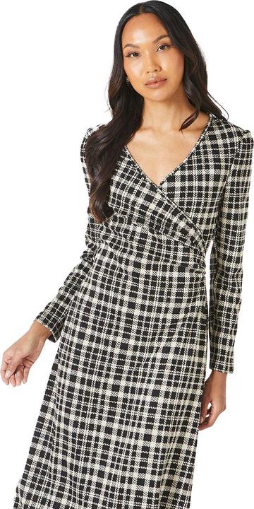 Actual product image Principles Womens/Ladies Checked Jacquard Midi Dress (36 D)