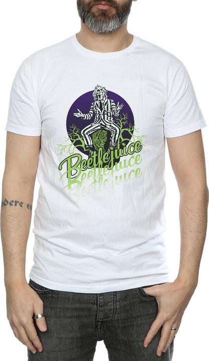 Actual product image Beetlejuice Mens Faded Pose T-Shirt (M)