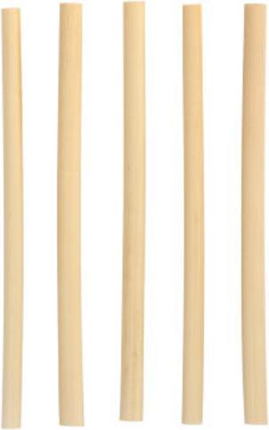 Actual product image Papstar 100 cocktail straws reed "pure" Ø 7 mm - 15 cm (100 x)
