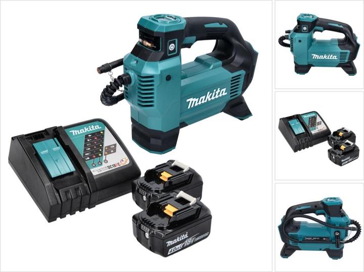 Image du produit Makita DMP 181 RM Compresseur sur batterie 18 V 11,1 bar + 2x batterie 4,0 Ah + chargeur