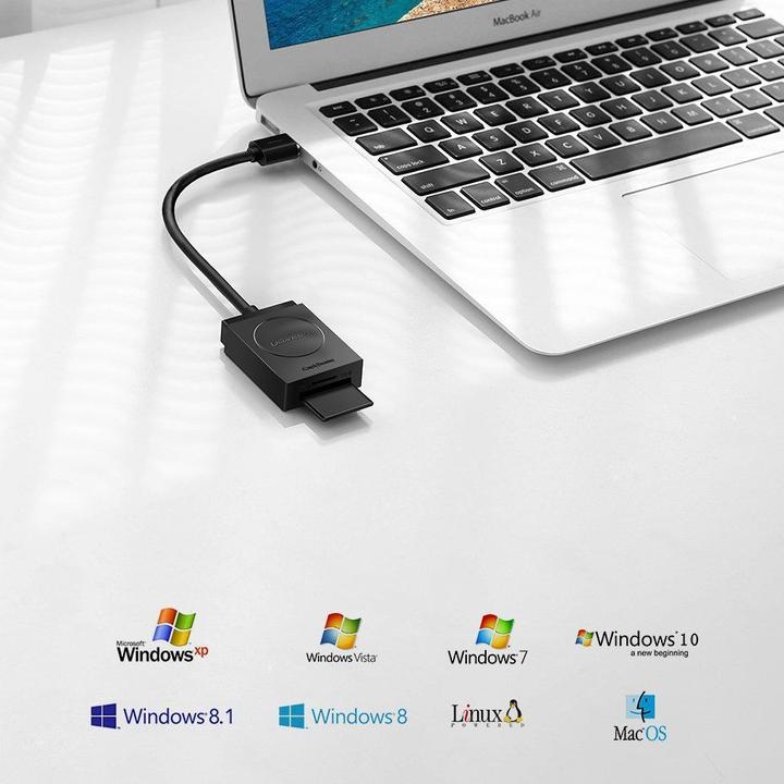 Actual product image Ugreen 2 in 1 USB-A 3.0 card reader (USB 3.0)