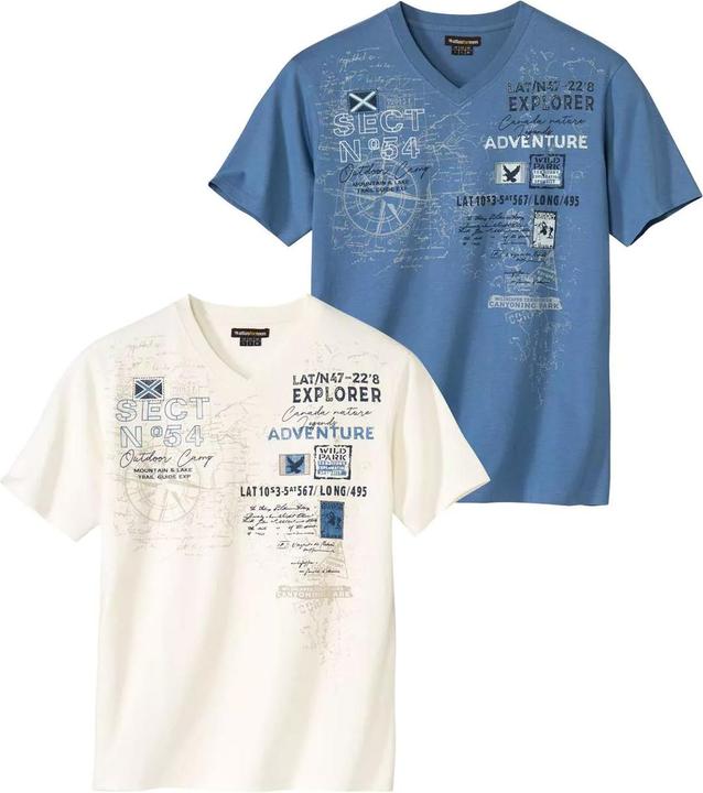 Immagine prodotto Atlas For Men Maglietta Scollo a V Uomo Misura Confezione 2 (XXL)