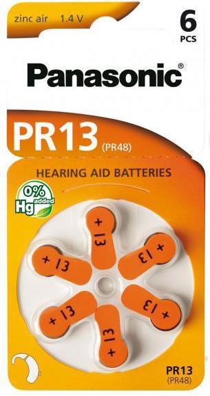 Image du produit Panasonic Piles pour appareils auditifs PR13 (60 pcs, 13)