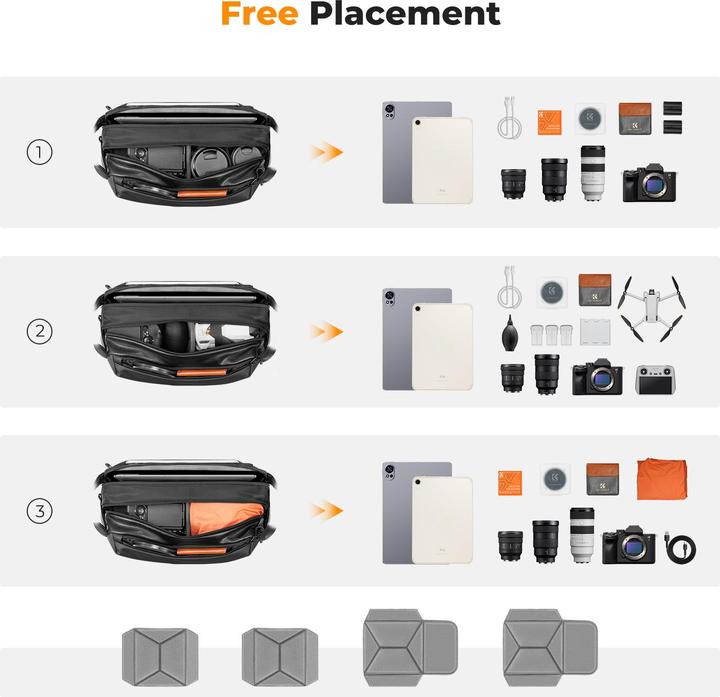 Actual product image K&F Concept Urban Wander 01 (Camera shoulder bag, 12 l)