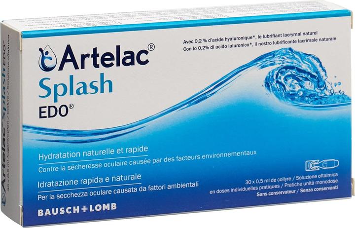 Actual product image Bausch + Lomb Artelac Splash EDO Augentropfen 30x0.50 ml (0.50 ml, Artelac Splash EDO eye drops 30x0.50 ml)
