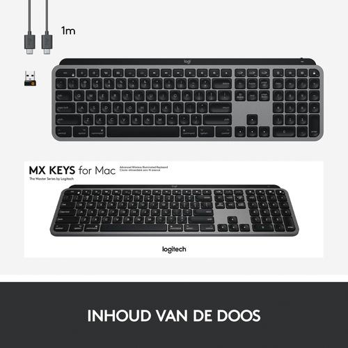 Actual product image Logitech MX Keys for Mac (Eng. Int., Wireless)