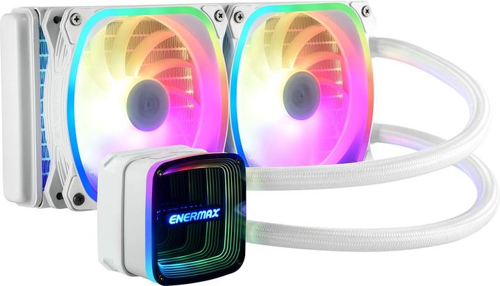 Immagine prodotto Enermax AQUAFUSION ADV ARGB Snow White 240 AIO CPU Water Cooling Intel LGA1700 AM5 Ready, 250W+ TDP