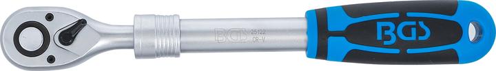Actual product image BGS Reversible ratchet, extendable | output external square drive 12.5 mm (1/2") | 305 - 445 mm (1/2")