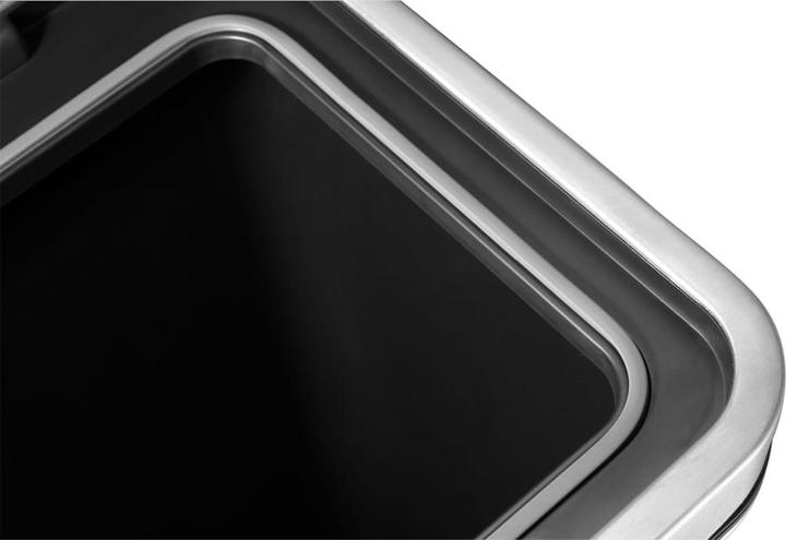 Produktbild EKO Mülltrennsystem X-Cube Tretmülleimer Edelstahl 2 x 20 L aus gebürstetem Edelstahl mit extra bre (40 l)