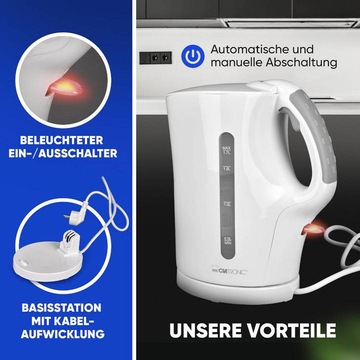 Immagine prodotto Bomann Clatronic Wasserkocher weiss WK3819 (1.70 l)