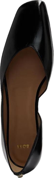 Actual product image BOSS Womens/Ladies Rose Leather Ballerina Flats (38)