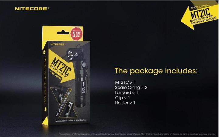 Actual product image Nitecore Mt21c (13.10 cm, 1000 lm)