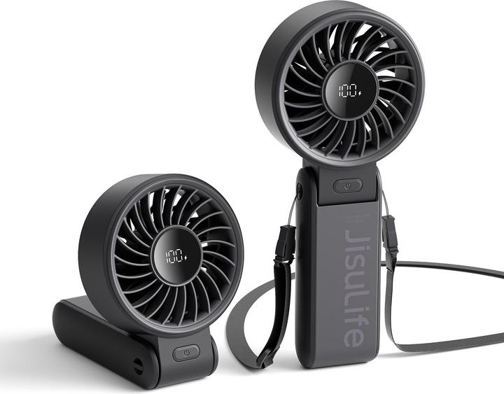 Actual product image Jisulife Handheld Fan Life7 (5000mAh) black
