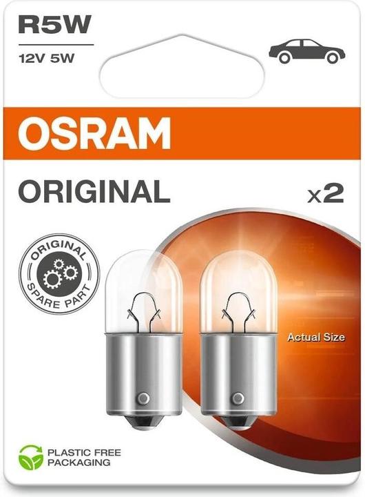 Immagine prodotto Osram Original Signallampe W21/5W, 12V, Doppelblister (W21/5W)