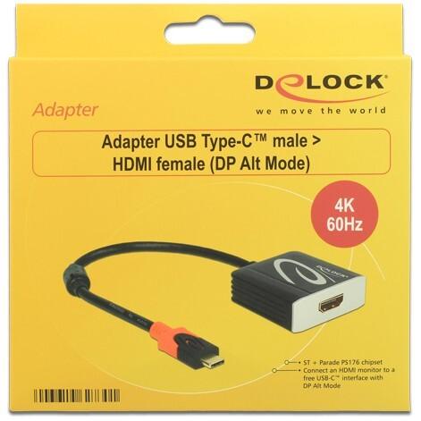 Actual product image Delock USB Type-C to (HDMI, 20 cm)