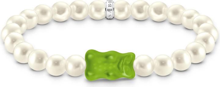 Immagine prodotto Thomas Sabo Bracciale (15 cm, Cristallo, Argento 925, Perle coltivate d'acqua dolce)