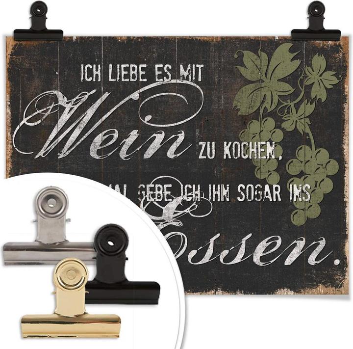 Produktbild Trenddeko Ich liebe es mit Wein zu kochen (80 x 60 cm)