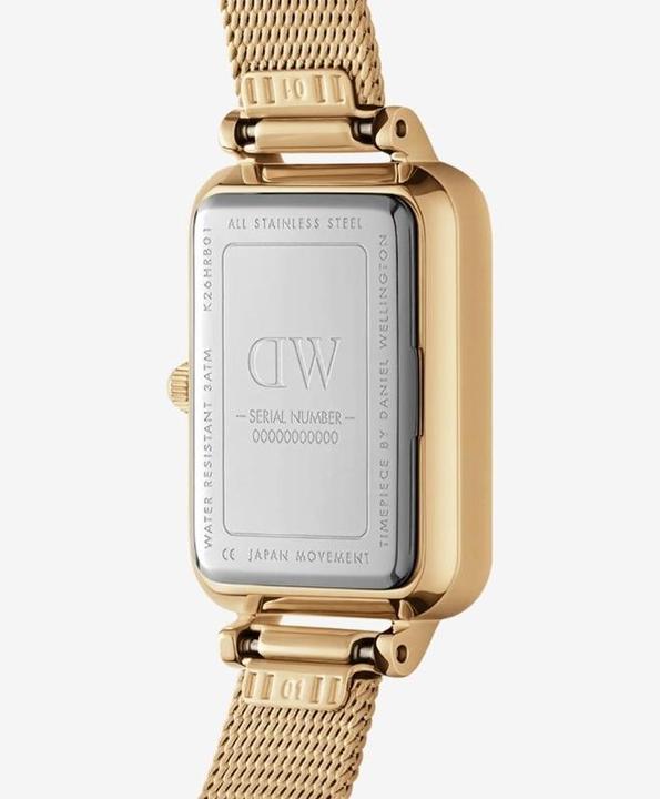 Immagine prodotto Daniel Wellington Quadro Lumine Pianoforte pressato Oro Bianco (Orologio da polso analogico, 20 mm)