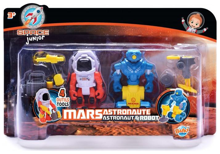 Buki France Junior Space - Astronaut and Robot Figure for 3+ Years 63151